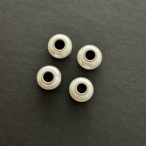 Pandora White Bead Pearl Charms (Set of 4)